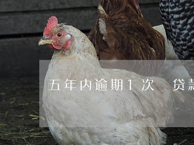 五年内逾期1次 贷款 五年内逾期1次 贷款
